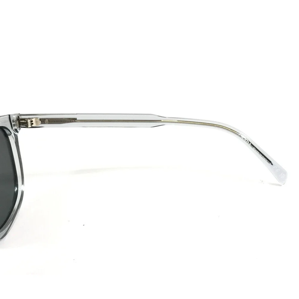 Prada Sunglasses SPRA21 19T-175 Transparent Gray Square Frames with Gray Lenses